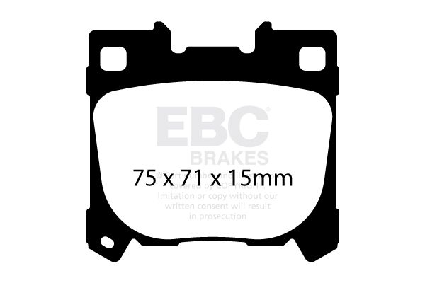 Pastiglie Racing EBC RP-X Posteriori Toyota GR Yaris (GXPA16) / GR Corolla 1.6 Turbo - EBC-DP82431RPX