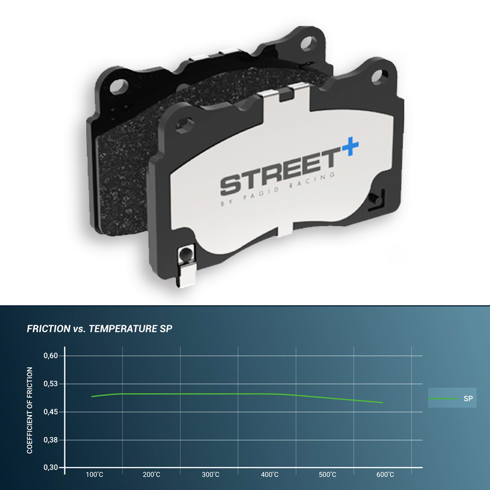 Pastiglie Freni Pagid Racing Street Plus + SP Stradali Sportive / Trackday Abarth 500 / 596 /695 / Grande Punto / Punto Evo / Mito Pinze Brembo - T8190SP2001 - immagine 2
