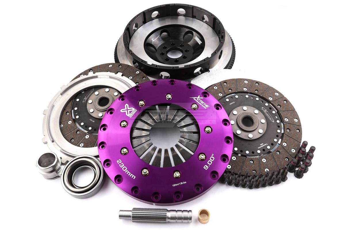 Kit Frizione 230mm Twin Plate Rinforzata Organica 1200Nm + Volano Monomassa Nissan 350Z Z33 / Skyline V35 – Xtreme Performance