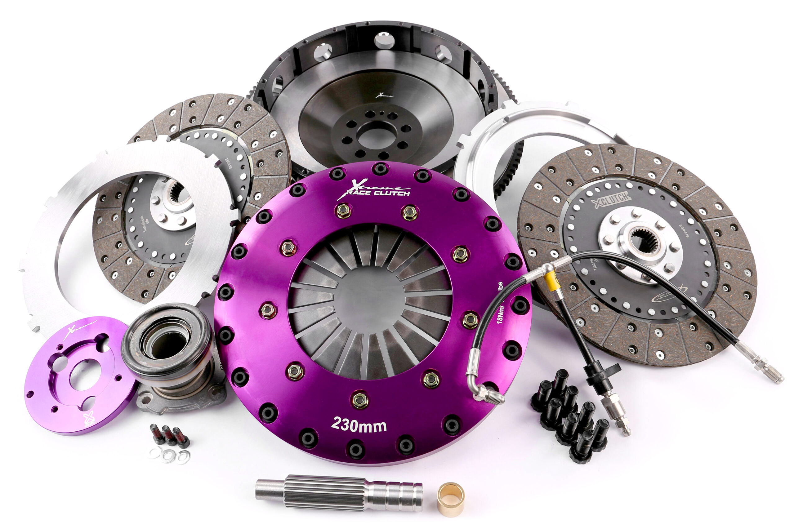 Kit Frizione 230mm Twin Plate Rinforzata Organica 1200Nm + Volano Monomassa G35 / G37 / 350Z Z33 / 370Z Z34 / Skyline V36 – Xtreme Performance