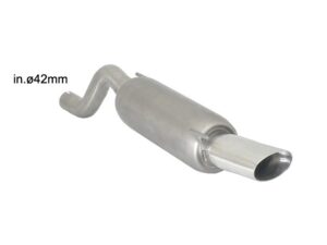 Scarico Sportivo Posteriore Sport Line OMOLOGATO Opel Corsa D - 50mm