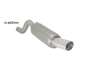 Scarico Sportivo Posteriore Terminali 90mm Sport Line OMOLOGATO Opel Corsa E 1.2 (51kW) - 50mm