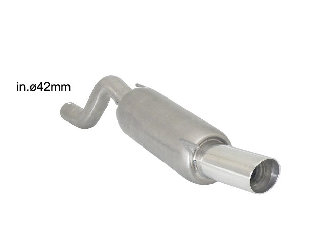 Scarico Sportivo Posteriore Terminali 90mm Sport Line OMOLOGATO Opel Corsa E 1.2 (51kW) - 50mm