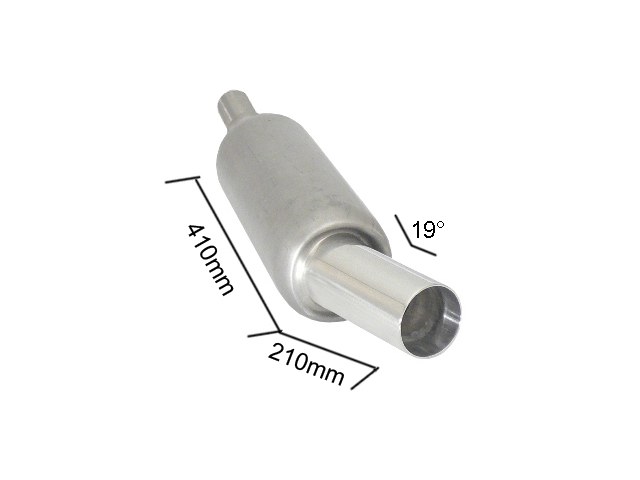 Scarico Sportivo Posteriore Terminali 90mm Sport Line Universali Marmitte RO.150mm - 51mm