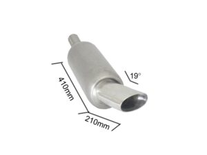 Scarico Sportivo Posteriore Sport Line Universali Marmitte RO.150mm - 61mm