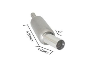 Scarico Sportivo Posteriore Terminali 90mm Sport Line Universali Marmitte RO.150mm - 61mm - Cod. 18.0450.60
