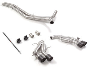 Scarico Sportivo Tubo Centrale Sdoppiato Carbon Shot Sfalsati Audi RS6 (typ F2 - C8) 4.0TFSI - 76mm