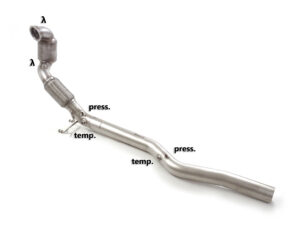 Scarico Sportivo Catalizzatore Metallico Audi A3 (typ 8Y - GY) - 76mm