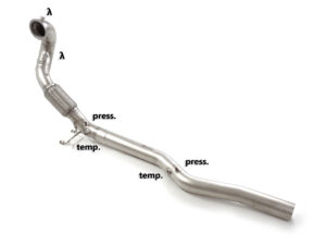 Scarico Sportivo Tubo Sostituzione Catalizzatore Audi A3 (typ 8Y - GY) - 76mm