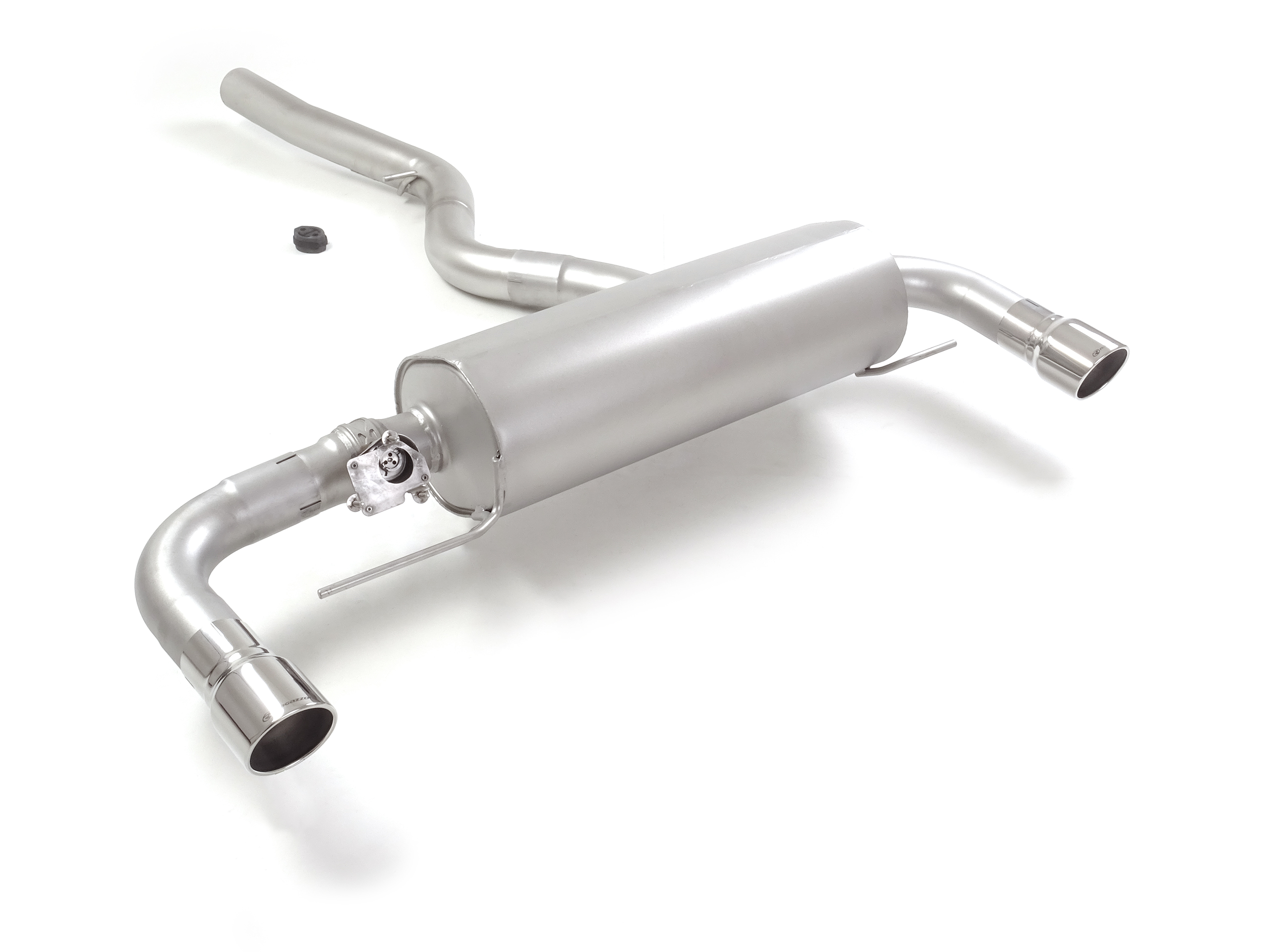 Scarico Sportivo Posteriore Sdoppiato Terminali 2x90mm con Valvola Sport Line OMOLOGATO BMW Serie3 G20-G21 - 76mm