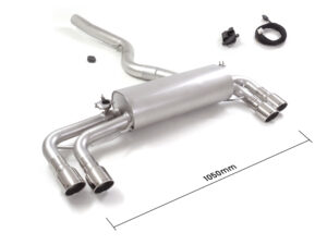 Scarico Sportivo Posteriore Sdoppiato Terminali 4x90mm Sport Line Sfalsati OMOLOGATO BMW Serie3 G20-G21 - 76mm
