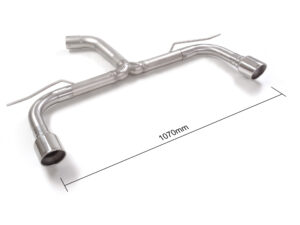 Scarico Sportivo Posteriore Gr. N Sdoppiato Terminali 2x102mm Sport Line Volkswagen Golf Mk7.5 (typ AU) - 60mm