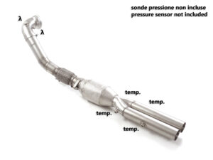 Scarico Sportivo Catalizzatore Metallico Audi RS3 (typ 8V) - 80mm