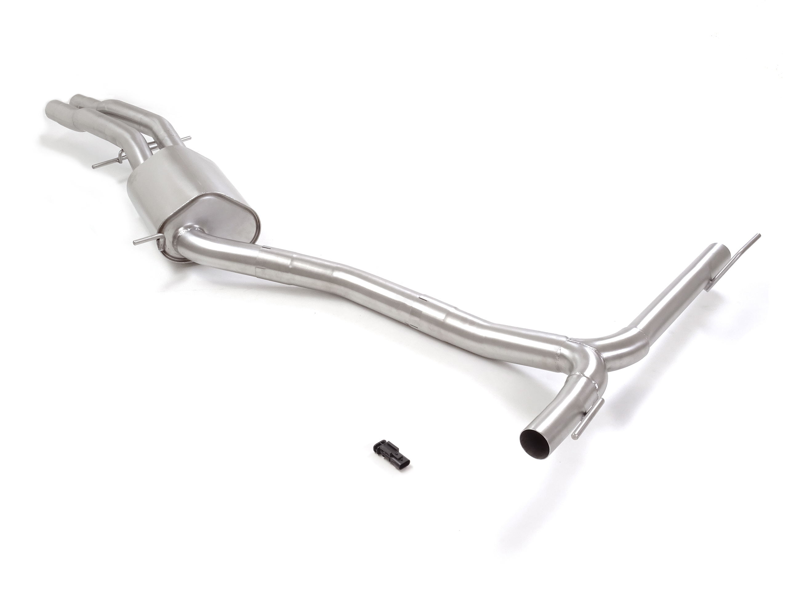 Scarico Sportivo Tubo Centrale Sdoppiato Porsche Cayenne Mk3 (typ 536 - 9YA - 9YB) 3.0 V - 76mm