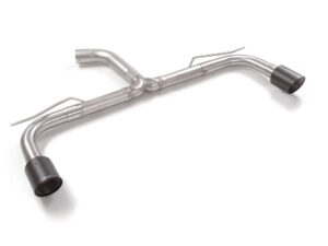 Scarico Sportivo Posteriore Sdoppiato Terminali 2x100mm Carbon Shot Volkswagen Golf Mk8 (typ CD) - 76mm