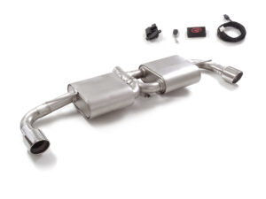 Scarico Sportivo Posteriore Sdoppiato Terminali 2x102mm con Valvola Sport Line OMOLOGATO Alfa Romeo 4C 1750TB (177kW) - 60mm