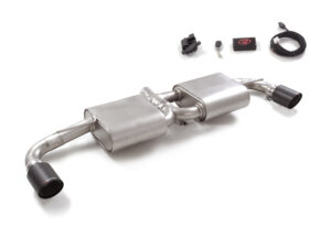Scarico Sportivo Posteriore Sdoppiato Terminali 2x100mm con Valvola Carbon Shot OMOLOGATO Alfa Romeo 4C 1750TB (177kW) - 60mm