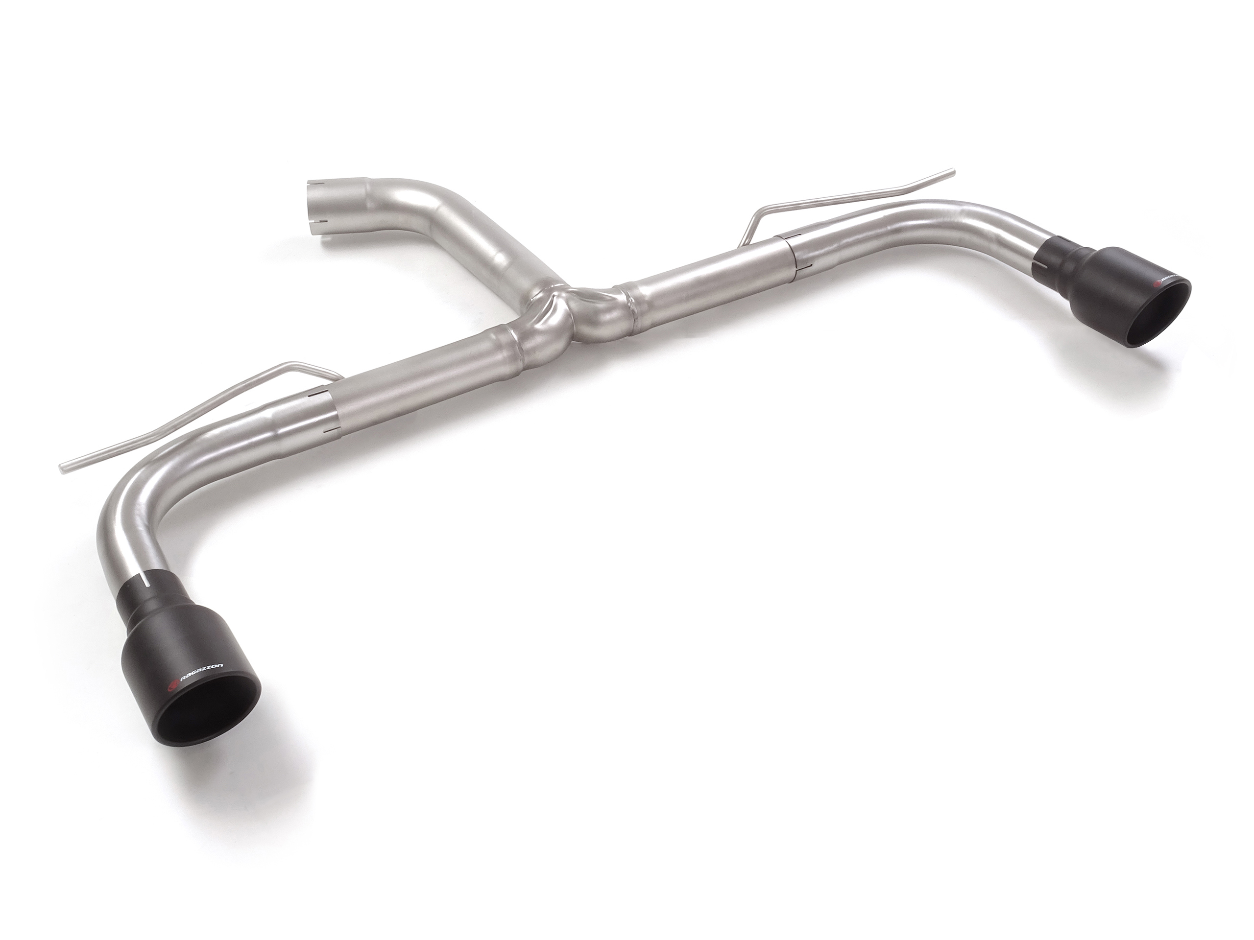 Scarico Sportivo Posteriore Gr. N Sdoppiato Terminali 2x102mm Sport Line Black Cupra Leon (KL) 2.0TSI (180kW) - 70mm