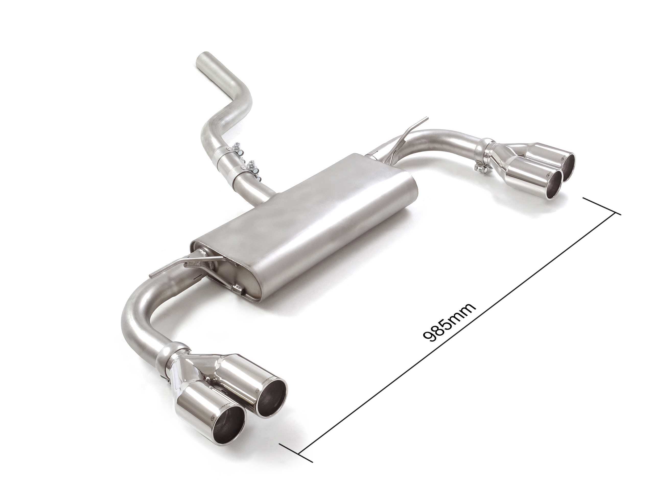 Scarico Sportivo Posteriore Sdoppiato Sfalsati OMOLOGATO Ford Focus Mk4 (typ DEH) 1.5 Ecoboost (110kW / 134kW - Multilink) - 60mm