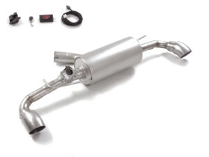 Scarico Sportivo Posteriore Sdoppiato Terminali 2x90mm con Valvola Toyota Yaris GR GR-Four 1.6 (206kW) - 70mm