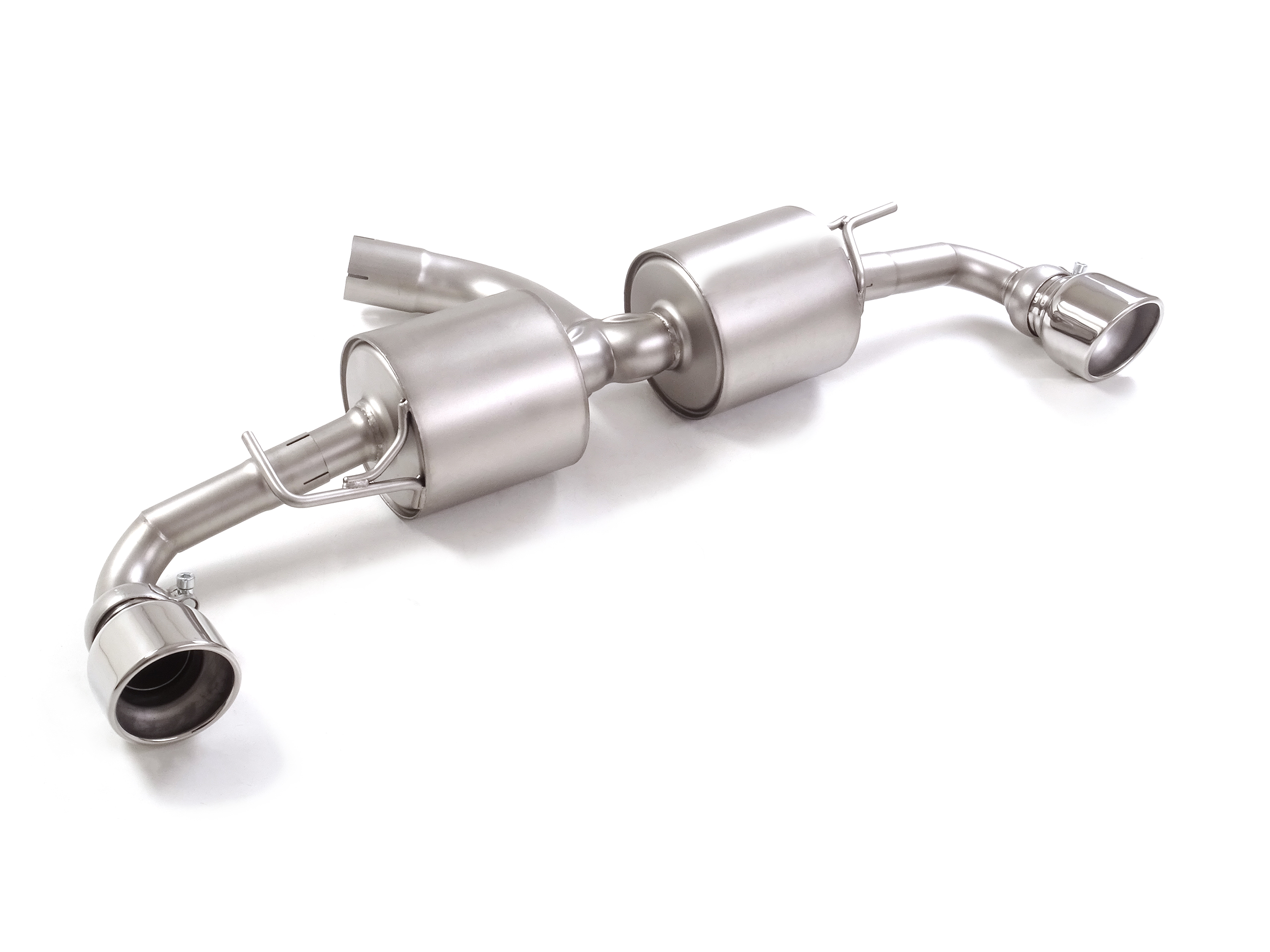 Scarico Sportivo Posteriore Sdoppiato Terminali 2x114mm Sport Line OMOLOGATO Toyota Yaris GR GR-Four 1.6 (206kW) - 70mm