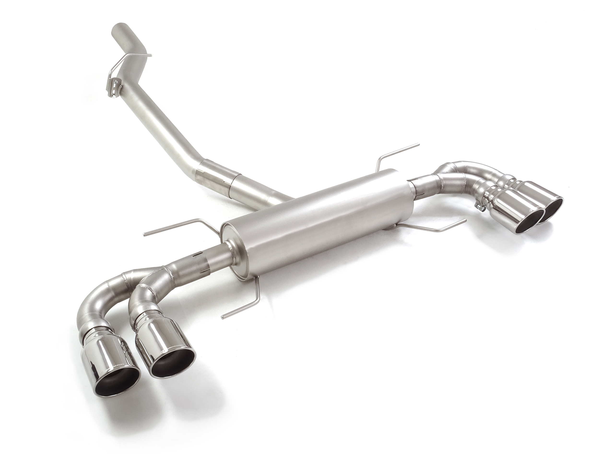 Scarico Sportivo Posteriore Sdoppiato Terminali 4x102mm Sport Line OMOLOGATO Alfa Romeo Giulia(952) 2.0 Turbo - 76mm
