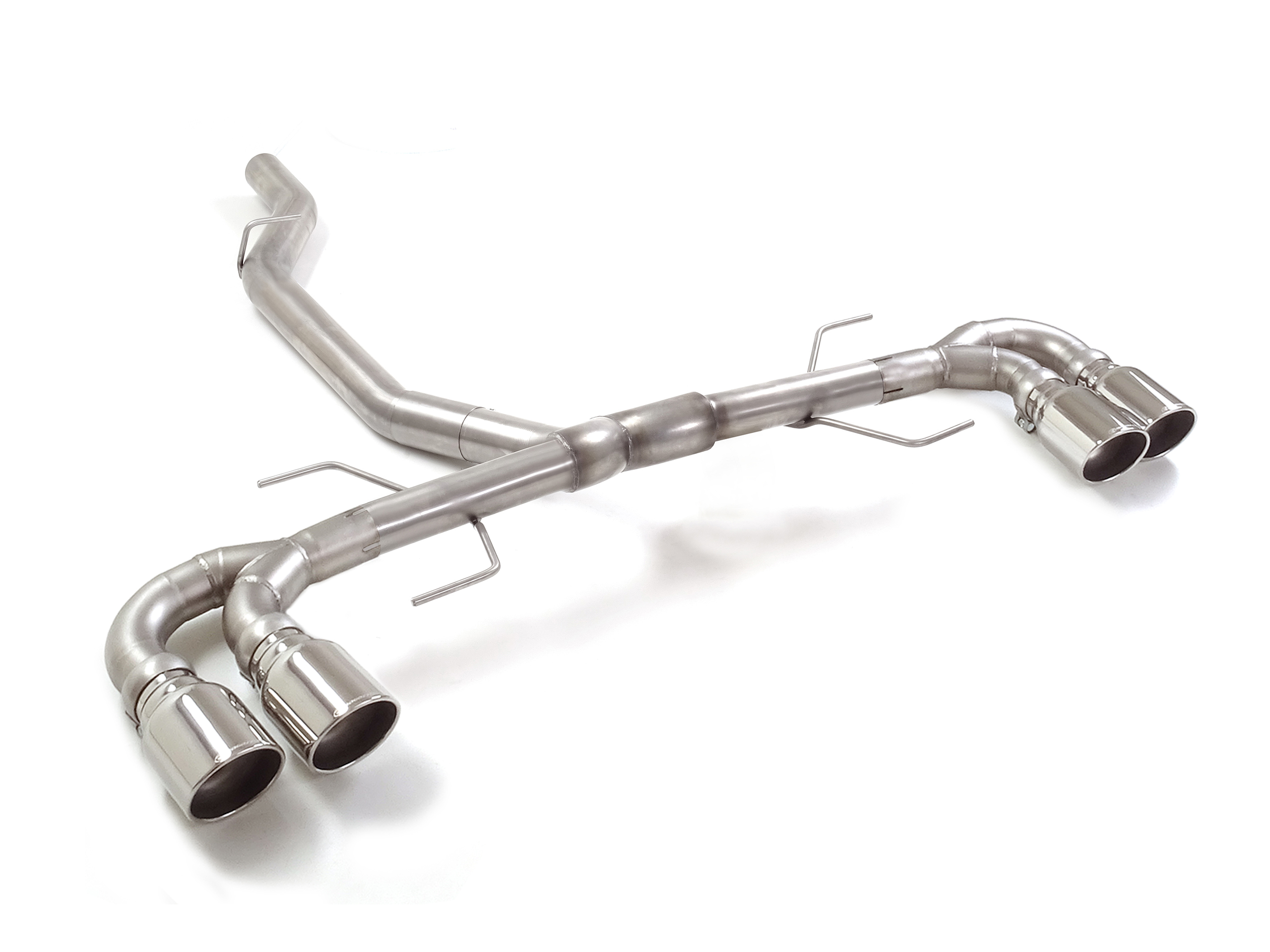 Scarico Sportivo Posteriore Gr. N Sdoppiato Terminali 4x102mm Sport Line Alfa Romeo Giulia(952) 2.0 Turbo - 76mm