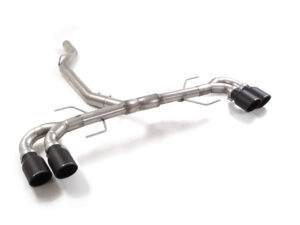 Scarico Sportivo Posteriore Gr. N Sdoppiato Terminali 4x102mm Sport Line Black Alfa Romeo Giulia(952) 2.0 Turbo - 76mm