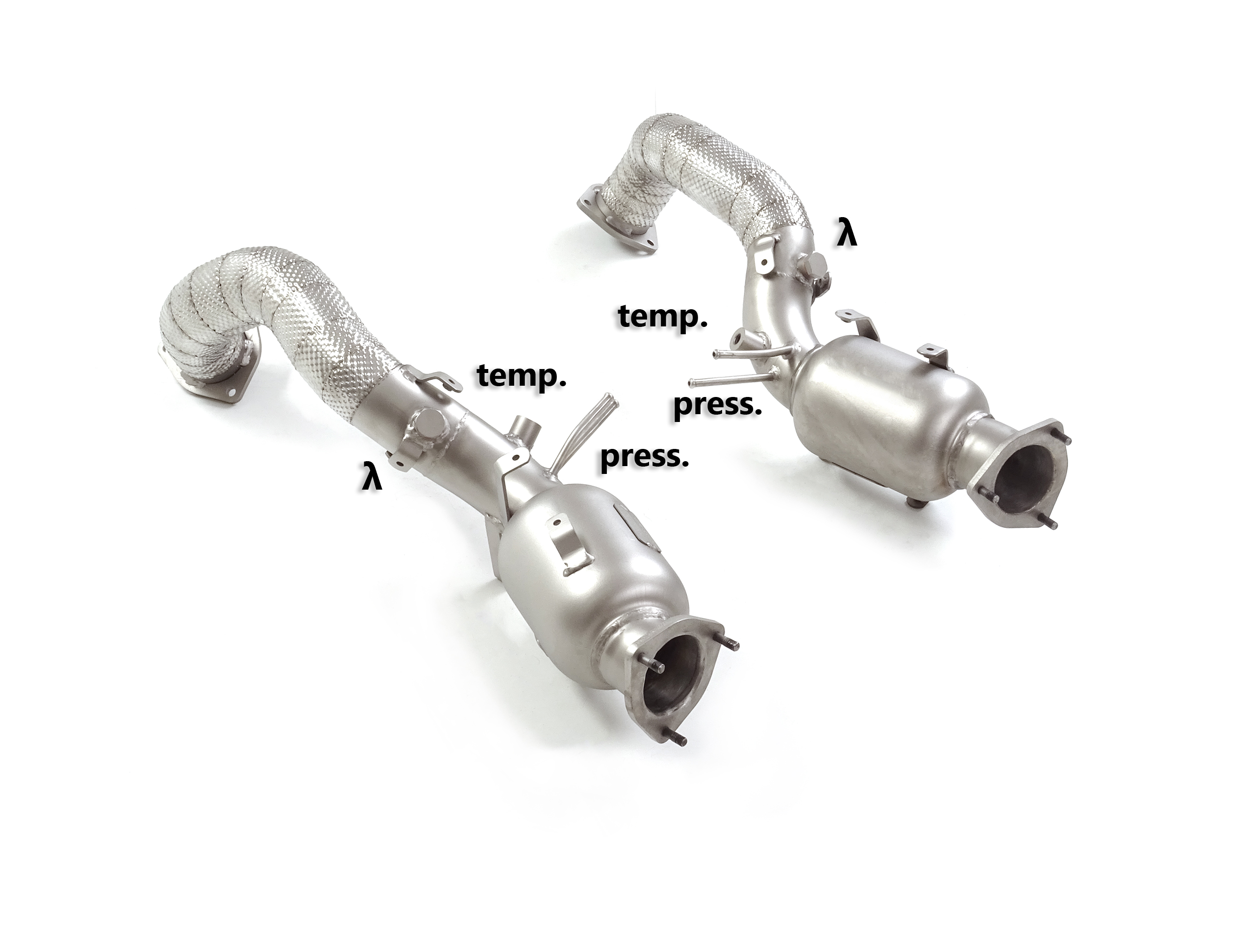Scarico Sportivo Tubo Sostituzione OPF / GPF Porsche 718 Boxster (982) 4.0 - 70mm