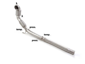 Scarico Sportivo Catalizzatore Metallico Audi TT (typ FV / 8S) - 76mm - Cod. 50.1229.80