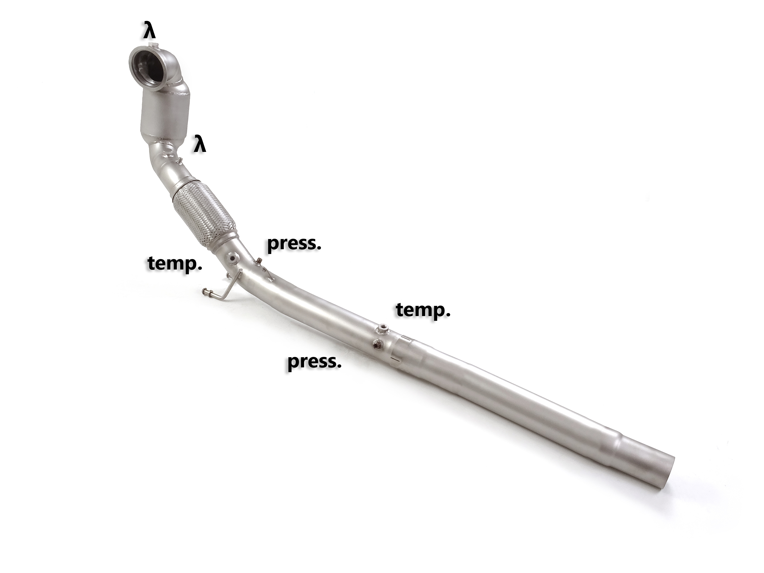 Scarico Sportivo Catalizzatore Metallico Audi TT (typ FV / 8S) - 76mm - Cod. 50.1229.80