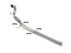 Scarico Sportivo Tubo Sostituzione Catalizzatore Audi TT (typ FV / 8S) - 76mm - Cod. 50.1230.80