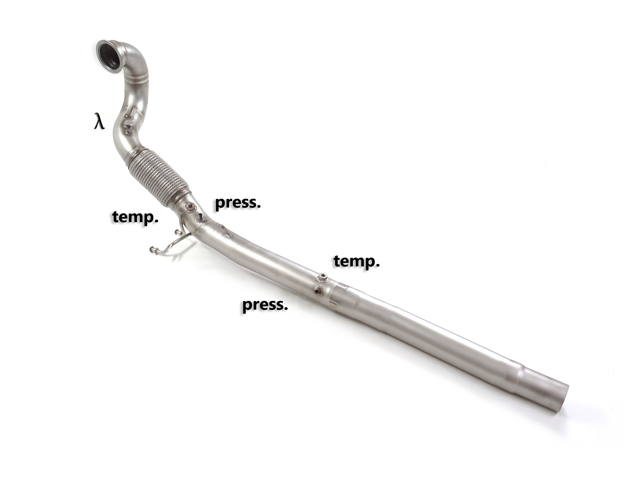 Scarico Sportivo Tubo Sostituzione Catalizzatore Audi TT (typ FV / 8S) - 76mm - Cod. 50.1230.80