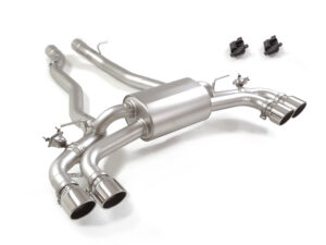 Scarico Sportivo Posteriore Sdoppiato Terminali 4x102mm Sport Line Sfalsati BMW M5 4.4 V - 76mm - Cod. 50.1233.64
