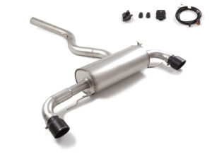 Scarico Sportivo Posteriore Sdoppiato Terminali 2x102mm con Valvola Sport Line Black BMW Serie2 G42(Coupè) - 76mm