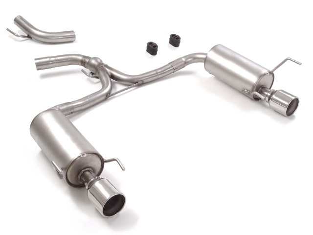 Scarico Sportivo Posteriore Sdoppiato Terminali 2x102mm OMOLOGATO Alfa Romeo 159 - 54mm - con modifica paraurti