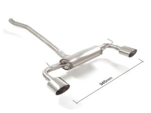 Scarico Sportivo Posteriore Sdoppiato Sport Line OMOLOGATO Fiat 500X (typ334) - 60mm - Cod. 50.0552.12