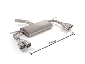 Scarico Sportivo Posteriore Sdoppiato Sport Line Sfalsati OMOLOGATO Seat Leon Mk3 (5F) - 60mm - Cod. 50.0567.57