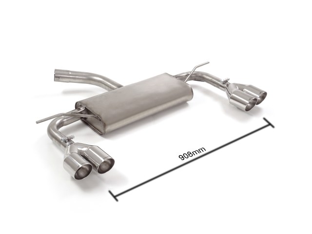 Scarico Sportivo Posteriore Sdoppiato Sport Line Sfalsati OMOLOGATO Seat Leon Mk3 (5F) - 60mm - Cod. 50.0568.57