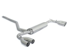 Scarico Sportivo Posteriore Sdoppiato Sfalsati OMOLOGATO Jeep Renegade 2.0Mjet - 60mm