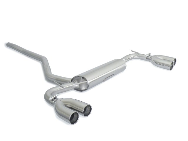 Scarico Sportivo Posteriore Sdoppiato Sfalsati OMOLOGATO Jeep Renegade 2.0Mjet - 60mm