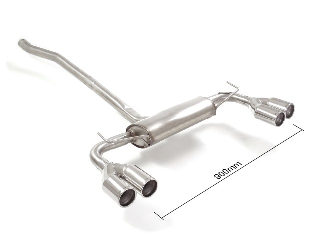 Scarico Sportivo Posteriore Sdoppiato Sfalsati OMOLOGATO Jeep Renegade - 60mm - Cod. 50.0705.26