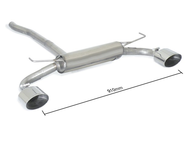 Scarico Sportivo Posteriore Sdoppiato Sport Line OMOLOGATO Fiat 500X (typ334) - 60mm - Cod. 50.0741.12