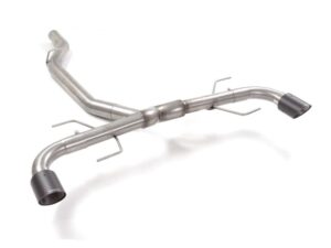 Scarico Sportivo Posteriore Gr. N Sdoppiato Terminali 2x90mm Carbon Shot Alfa Romeo Giulia(952) 2.0 Turbo - 76mm