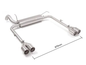 Scarico Sportivo Posteriore Sdoppiato OMOLOGATO Fiat Tipo (typ356) - 60mm - Cod. 50.0781.26