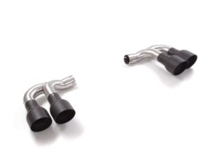 Scarico Sportivo Terminale Sfalsati Porsche Cayenne Mk3 (typ 536 - 9YA - 9YB) 3.0 V - 60mm - Cod. 50.0837.29B