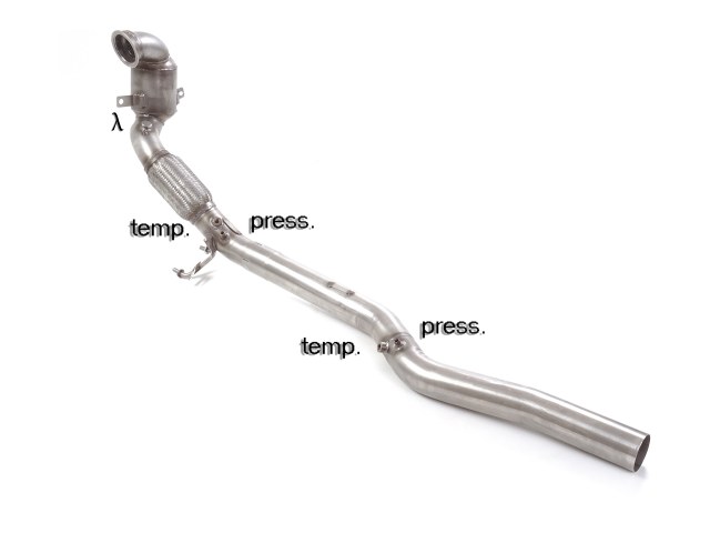 Scarico Sportivo Catalizzatore Metallico Audi SQ2 (typ GA) 2.0TFSI - 76mm
