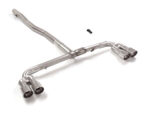 Scarico Sportivo Posteriore Gr. N Sdoppiato Terminali 4x90mm Sport Line Sfalsati Mercedes Classe A(W177) A35 - 76mm