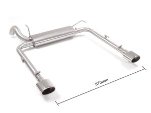 Scarico Sportivo Posteriore Sdoppiato OMOLOGATO Fiat Tipo (typ356) - 60mm - Cod. 50.0922.10