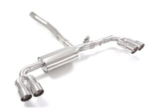 Scarico Sportivo Posteriore Sdoppiato Terminali 4x90mm con Valvola Sport Line Sfalsati OMOLOGATO Mercedes Classe A(W177) - 70mm